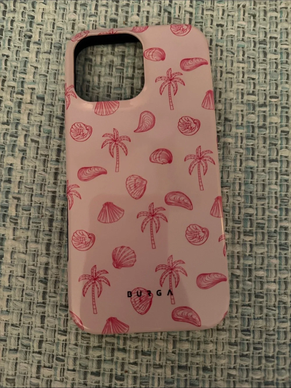 Pink Seashell & Palm iPhone 16 pro max Case